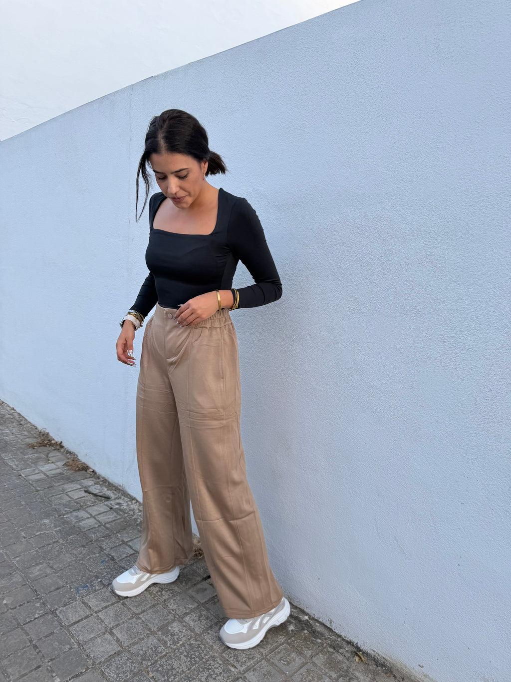 Pantalón pinza de algodón