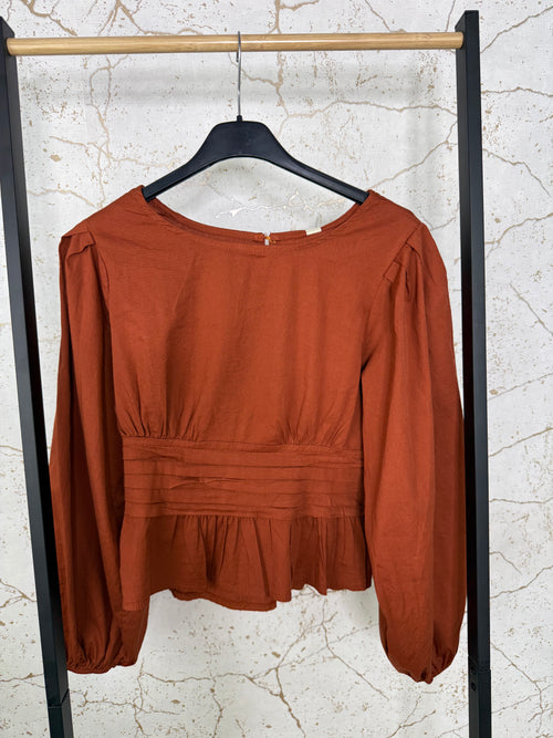Blusa pliegue